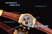 Rolex Daytona Chronograph Swiss Valjoux 7750 Auotmaitc Gold Case with Gold Numeral Markers