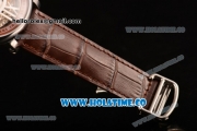 Cartier Rotonde De Cartier Asia Automatic Steel Case with Black Skeleton Dial and Brown Inner Bezel