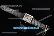 Cartier Tank MC Asia ST16 Automatic Steel Case with White Dial and Black Roman Numeral Markers - ETA Coating