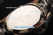 Tag Heuer Carrera Calibre 16 Chronograph Miyota Quartz Movement PVD Case with Black Dial and PVD Strap