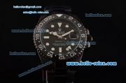 Rolex Pro-Hunter GMT-Master Asia 2813 Automatic PVD Case with PVD Strap and Black Dial Stick Markers