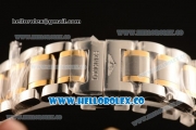 Longines Master Swiss ETA 2824 Automatic Two Tone Case with Two Tone Bracelet and White Dial