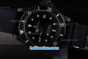 Rolex Sea-Dweller Pro-Hunter Swiss ETA 2836 With Black Dial and Case,Air Vent Edition and Black Nylon Strap