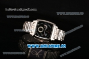 Tag Heuer New Model Monaco Calibre 12 Chronograph Miyota Quartz Movement Silver Case with SS Strap and Black Dial