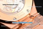 Audemars Piguet Royal Oak Swiss ETA 2824 Automatic Full Rose Gold with Sitck Markers and Black Dial - 1:1 Original