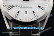 Omega Seamaster Aqua Terra 150M Clone Omega 8500 Automatic Stainless Steel Case/Bracelet with White Dial Silver Stick Markers Orange Second Hand (YF)