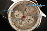 IWC Portuguese Yacht Club Automatic Movement Steel Case with Silver Dial and Black Rubber Strap