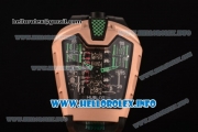 Hublot MP-05 LaFerrari Limited Edition Asia Automatic Rose Gold Case with Skeleton Dial and Black Rubber Strap