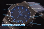 Hublot Classic Fusion Chrono Miyota Quartz PVD Case with Black Dial and Blue Markers