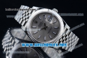 Rolex Datejust II Swiss ETA 2836 Automatic Steel Case with Sliver Dial Stick Markers and Stainless Steel Bracelet (BP)