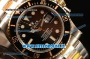 Rolex Submariner Two Tone Black Model ETA2836 Auto 1:1 Clone With Ceramic Bezel 116613LN