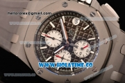 Audemars Piguet Royal Oak Offshore Chrono Miyota Quartz Steel Case with Coffee Dial and White Stick Markers (EF)