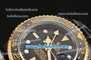 Rolex GMT Master II Bamford Asia 2813 Automatic Full PVD with Black Dial and White Markers - ETA Coating