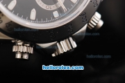 Rolex Daytona Swiss ETA 7750 Automatic Movement Full Steel with Black Dial