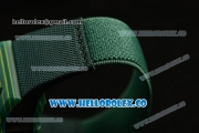 Richard Mille RM027-03 Miyota 9015 Automatic PVD Case with Black Dial and Green Nylon Strap