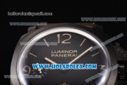 Panerai PAM 617 Luminor 1950 3 Days Swiss ETA 6497 Manual Winding DLC Case with Black Dial and Stick/Arabic Numeral Markers - 1:1 Original (KW)