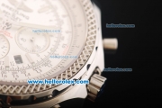 Breitling Bentley Motors Swiss Valjoux 7750 Automatic Movement Full Steel with White Dial and Honeycomb Bezel