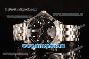Omega Seamaster James Bond 007 Limited Edition Asia 2813 Automatic Full Steel with Black Dial and White Markers