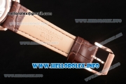 IWC Portuguese Asia 6497 Manual Winding Rose Gold Case with Brown Dial and Arbaic Numeral Markers