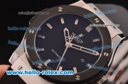 Hublot Classic Fusion Asia 2813 Automatic Steel Case with PVD Bezel and Black Dial
