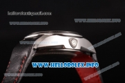 Tudor Fastrider Miyota OS20 Quartz Steel Case with Red Dial and Silver Arabic Numeral Markers