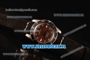 Rolex Milgauss Vintage Asia 2813 Automatic Steel Case with Brown Dial and Black Nylon Strap