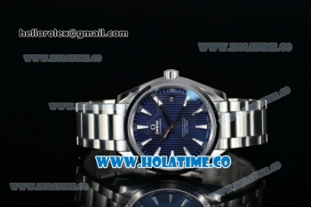 Omega Seamaster Aqua Terra 150 M Master Co-axial Clone 8500 Automatic Full Steel with Blue Dial and White Stick Markers