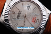 Rolex Datejust Working Chronograph Automatic Movement with Sliver Dial
