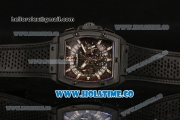 Hublot MP-06 Senna Chrono Miyota OS20 Quartz PVD Case with White Stick Markers and Skeleton Dial