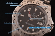 Rolex Explorer II Swiss ETA 2836 Automatic Steel Case with Black Dial and Steel Strap