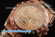 Rolex Daytona II Chronograph Swiss Valjoux 7750 Automatic Movement Brown PVD Case with Brown Dial and Brown PVD Strap