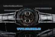 Tag Heuer Carrera Carbon Calibre 1887 Concept Chrono Swiss Valjoux 7750-SHG Automatic PVD Case with Silver Arabic Numeral Markers and Black Dial