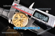 Cartier Calibre De Swiss ETA 2824 Automatic Steel Case with Gold Dial and Roman Numeral Markers