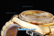 Rolex Day-Date Oyster Perpetual Automatic Full Gold with Diamond Dial