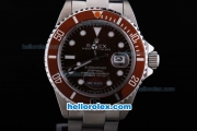 Rolex Submariner Harley Davidson Automatic Movement Silver Case with Brown Dial