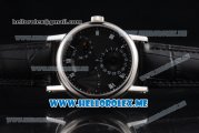 Breguet Classique Power Reserve Sea-Gull ST2153 Automatic Steel Case with Black Dial and Black Leather Strap Roman Numeral Markers