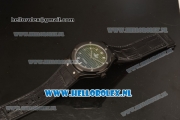Hublot Classic Fusion 9015 Auto PVD Case with Black Dial PVD Bezel and Black Leather Strap