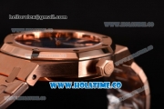 Audemars Piguet Royal Oak 41 Miyota 9015 Automatic Full Rose Gold with Blue Dial and Stick Markers (EF)