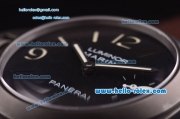 Panerai Luminor Marina Destro PAM26 Special Edition Swiss ETA 6497 Manual Winding Movement PVD Case with Black Dial and Leathe Strap - 1:1 Original