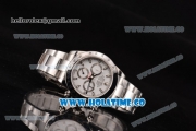 Rolex Daytona Chrono Swiss Valjoux 7750-SHG Automatic Full Steel with White Dial and Stick Markers - 1:1 Original (J12)