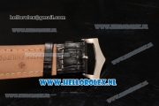 Patek Philippe Complication Tourbillon Manual Winding Steel Case with Black Dial and Black Leather Strap
