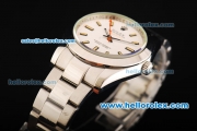 Rolex Milgauss Oyster Perpetual Swiss ETA 2836 Automatic Movement Full Steel with White Dial and Stick Markers