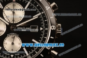 Breitling Chronoliner Chronograph Swiss Valjoux 7750 Automatic Steel Case Ceramic Bezel with Black Dial Stick Markers and Stainless Steel Bracelet