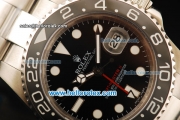 Rolex GMT-Master II Automatic Movement Full Steel with Black Dial and Black Bezel