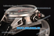 Tag Heuer Carrera MikroPendulumS Chrono Miyota Quartz Steel Case with PVD Bezel Black Dial and Stick Markers