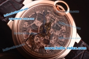 Cartier Ballon Bleu De Automatic Steel Case with Skeleton Dial and Roman Markers