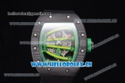 Richard Mille RM 59-01 Miyota 9015 Automatic PVD Case with Skeleton Dial Dot/Arabic Numeral Markers and Black Rubber Strap