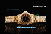 Rolex Datejust Swiss ETA 2671 Automatic Movement Full Gold with Diamond Bezel and Roman Numerals - Lady Size