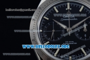 Omega Speedmaster'57 Chrono Clone Omega 9300 Automatic Steel Case with Black Dial and Stainless Steel Bracelet (EF)