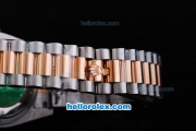 Rolex Day-Date Oyster Perpetual Automatic Rose Gold Bezel with White Dial and Diamond Marking-Big Calendar